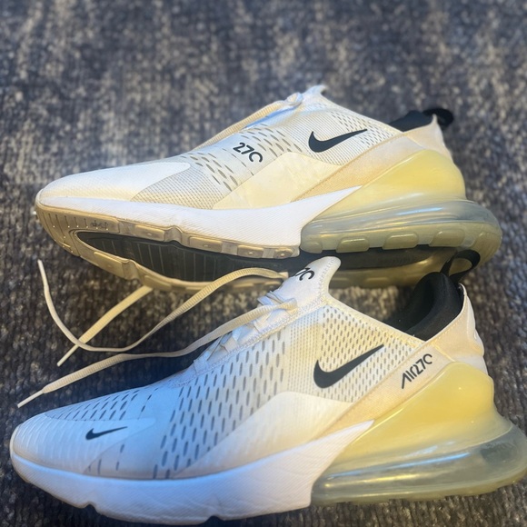 Nike Men’s Air Max 270 Cream Sneakers - Picture 2 of 6
